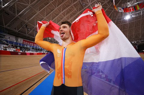 Topsprinter Büchli maakt rentree op de baan als duurrenner tijdens UCI Track Champions League