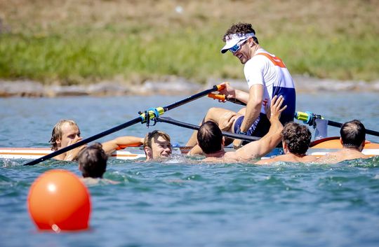 Melvin Twellaar klopt Olympisch kampioen en pakt geweldige GOUDEN plak op EK roeien