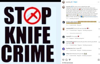 Heftig: neef van Tyson Fury doodgestoken