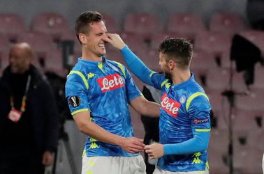 Mertens jaloers op 'neusje' van Milik: 'Mag ik die lenen?'