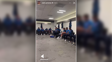 🎥​ | Inmiddels verwijderd: Santiago Giménez deelt video vanuit Feyenoord-kleedkamer na Klassieker