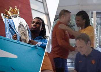 Oranje-applausje voor Nathan Aké in Zeist na winnen treble