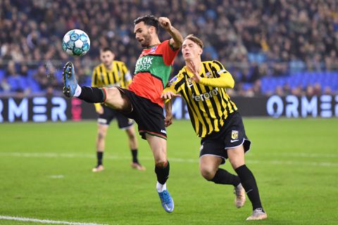 Vitesse kan met man meer op eigen veld niet winnen van NEC in Gelderse derby