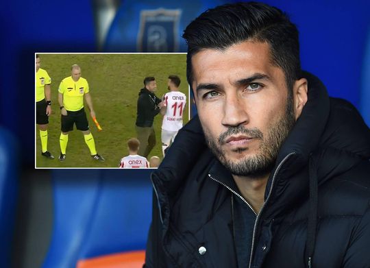 🎥 | Oud-Feyenoorder Nuri Sahin beschermt scheidsrechter voor woedende eigen spelers