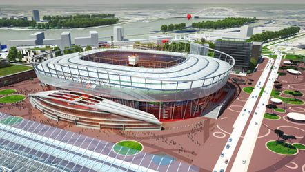 Stadion Feijenoord ontvangt eis van BAM