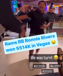 🎥 | NFL-rookie wint half miljoen dollar na Royal Flush in casino: 'Oh mijn god!'
