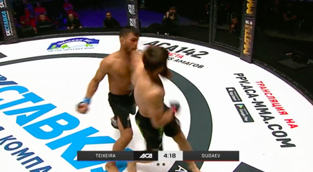 🎥 | Bizar! Russische MMA-baas Dudaev beukt Macapá KO met DEZE spinning back fist