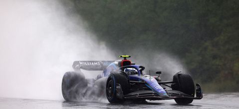 Stop de persen! Nicholas Latifi glibbert naar snelste tijd in VT3 op kletsnatte Hungaroring