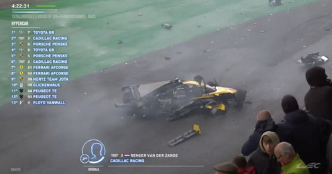 Renger van de Zande opgelucht na zware crash: 'Leek wel op iets uit een film'