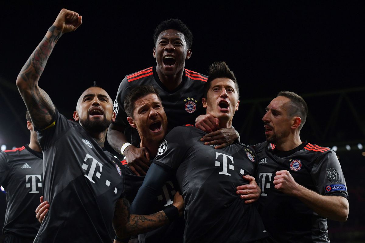 Bayern laat opnieuw geen spaan heel van Arsenal: 1-5