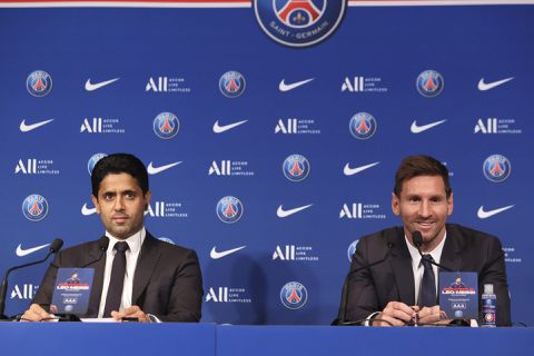 PSG-president Nasser Al-Khelaifi: 'Messi én Mbappé bij de club houden? Natuurlijk!'