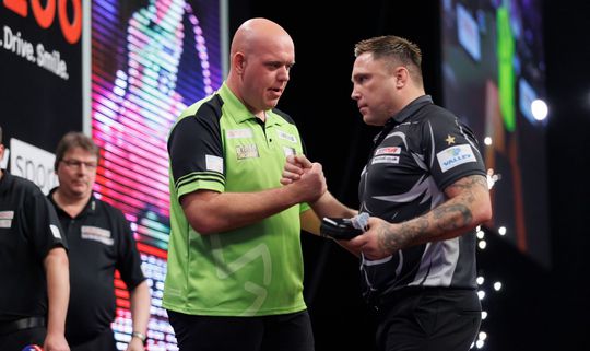 Dit is de stand na de 14e speelavond van de Premier League Darts