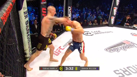 🎥 | Gemist? Check deze gruwelijke KO-zege van Tobias Harila op Damon Wilson