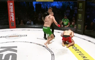 🎥 | KSW-topper Smielowski hield niets heel van Kaczmarczyk na deze rake body-trap