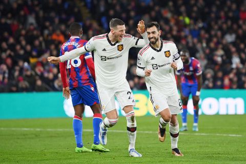 Manchester United geeft bij debuut Weghorst zege uit handen tegen Crystal Palace