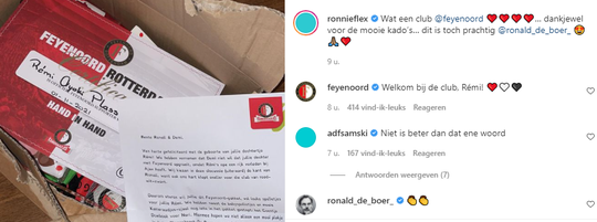 Heerlijke Feyenoord/Ajax-strijd tussen Ronnie Flex en schoonvader Ronald de Boer