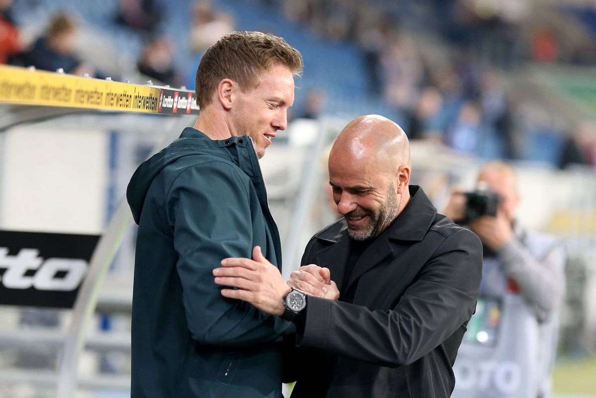 Zo gaf Hoffenheim-trainer Nagelsmann Peter Bosz voetballes: 4-1 winnen met 38% balbezit