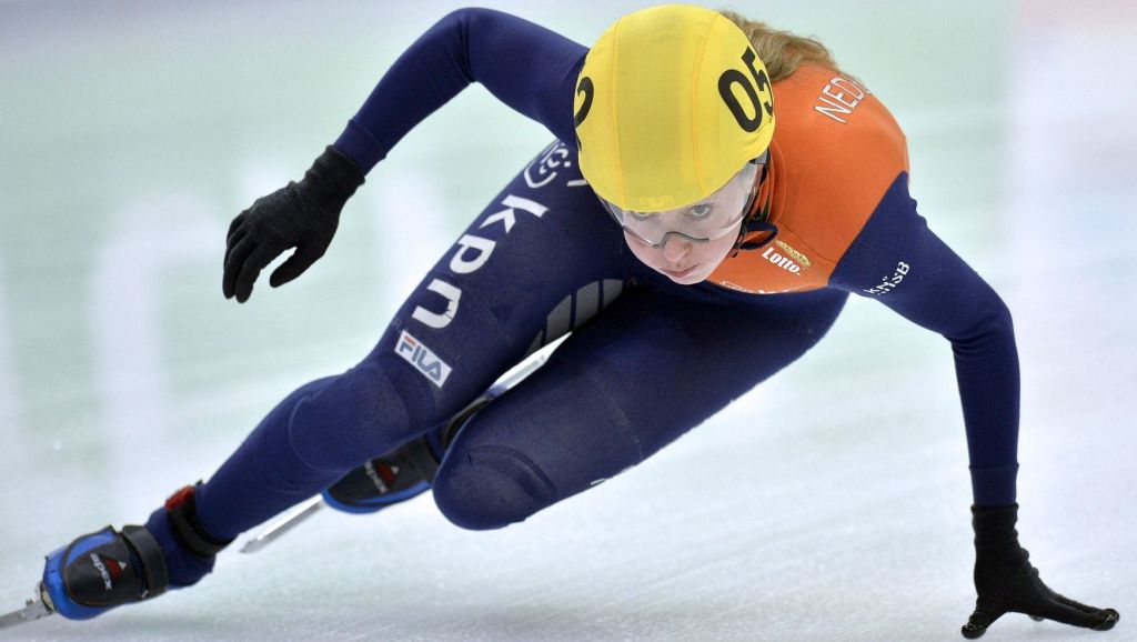 Brons shorttrackster Van Ruijven in Dresden