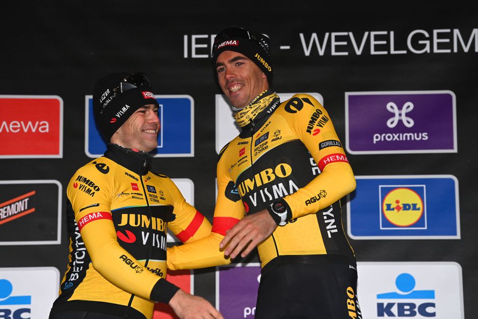 'Teamplayer' Laporte maakt droom waar in Gent-Wevelgem en dankt Van Aert: 'Hij was sterker dan ik'
