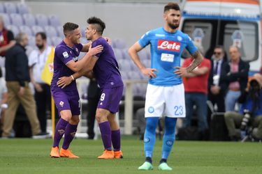 Fiorentina maakt van titeldroom Napoli een nachtmerrie