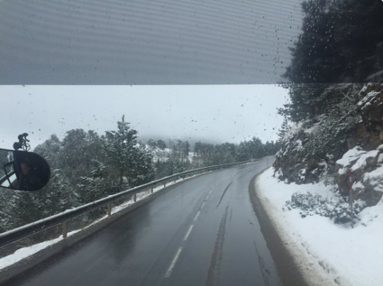 Vierde etappe Ronde van Catalonië 58 kilometer ingekort door sneeuw