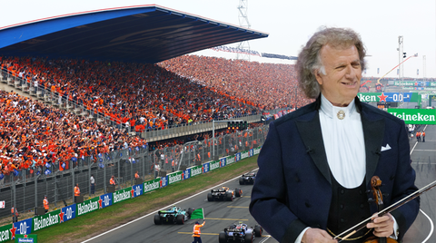 André Rieu speelt het Wilhelmus bij F1 in Zandvoort: 'Maken er met La Fuente een spetterende show van'