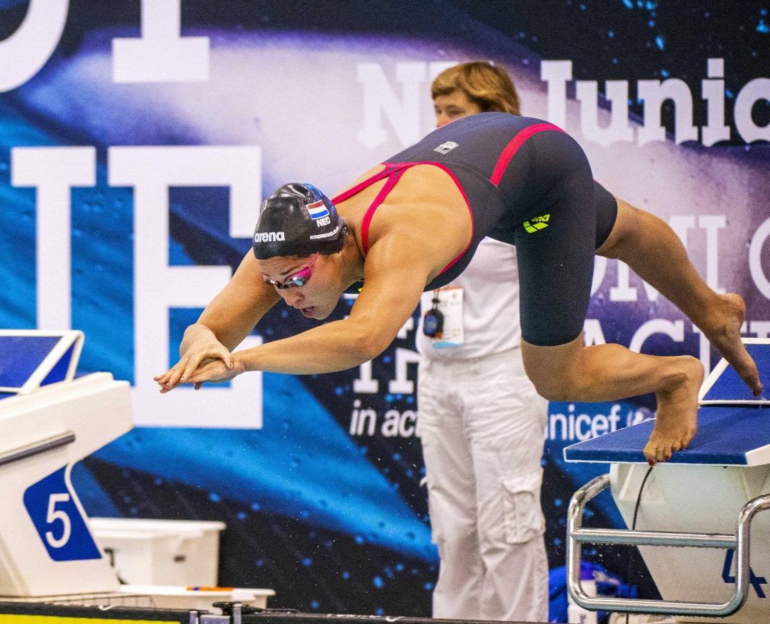 Heemskerk en 'Kromo' delen de winst op 100 meter vrije slag bij Swim Cup Eindhoven