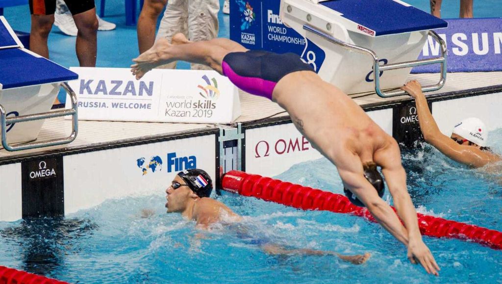 Estafettezwemers zevende in finale 4x200 vrij