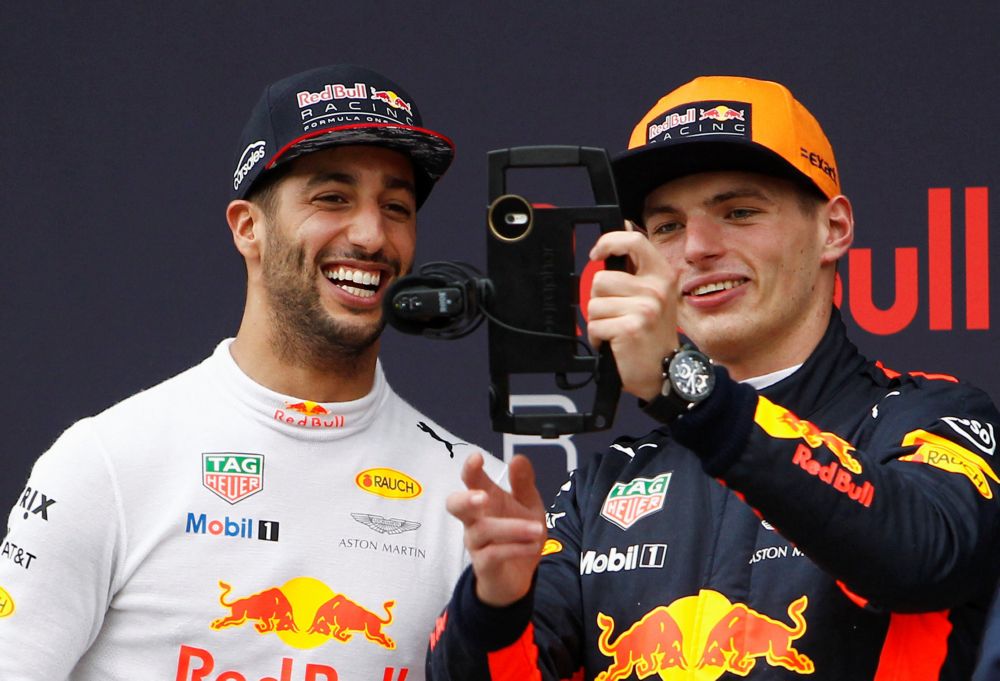 Verstappen hoopt dat Ricciardo bij Red Bull blijft: 'We kunnen het erg goed vinden'