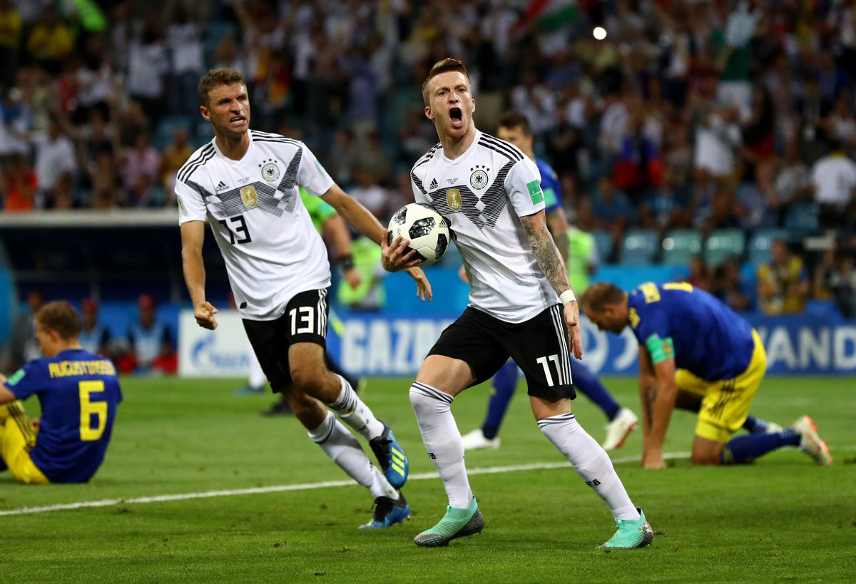 Reus geeft Duitsland weer hoop: 1-1 (video)