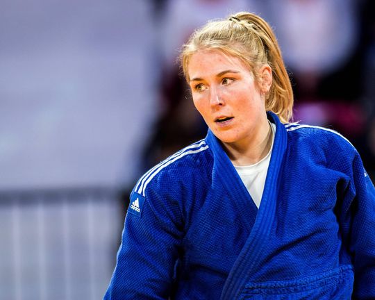 Judoka Kim Polling is 'onwijs blij' dat ze na een jaar durende hernia weer kan gaan voor goud
