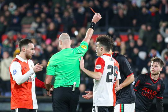 KNVB fluit scheidsrechter opnieuw terug na rode kaart in De Kuip: weer geen schorsing voor NEC'er