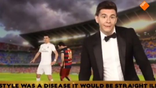 Lollig: Messi en Ronaldo dissen elkaar op Nederlandse tv