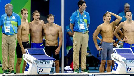 Estafettezwemmers kunnen niet stunten en worden 7de op de 4x200m vrij