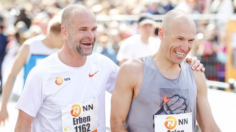 Raad maar: was Arjen Robben of Erben Wennemars sneller bij Rotterdamse marathon?