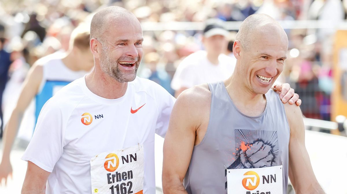Raad maar: was Arjen Robben of Erben Wennemars sneller bij Rotterdamse marathon?