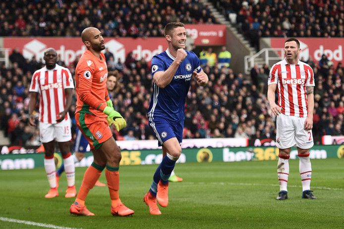 Goal Cahill bepaalt verschil tussen Chelsea en Stoke