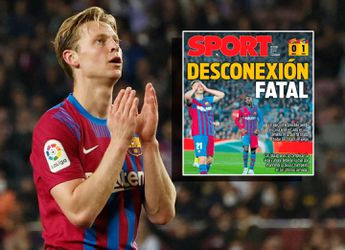 Spaanse kranten zien het heel duidelijk: 'Barcelona had Frenkie de Jong nodig, maar hij was er niet'