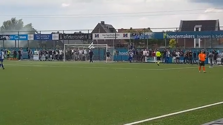 🎥​ | Rellen bij amateurmatch in Rosmalen: 'Ene helft was voor Ajax, andere voor Feyenoord'