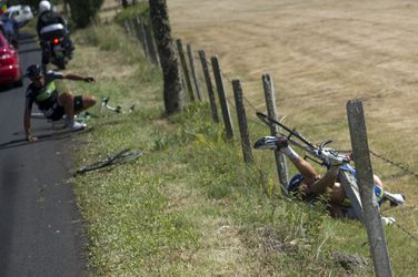 Nog 9: Legendarische valpartijen in de Tour de France (video’s)