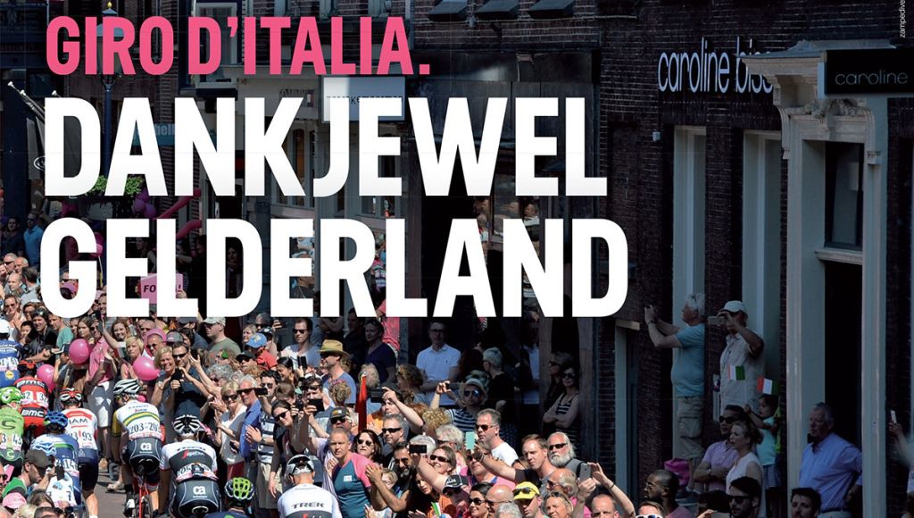 Giro dankt Gelderland met advertentie in Gazzetta