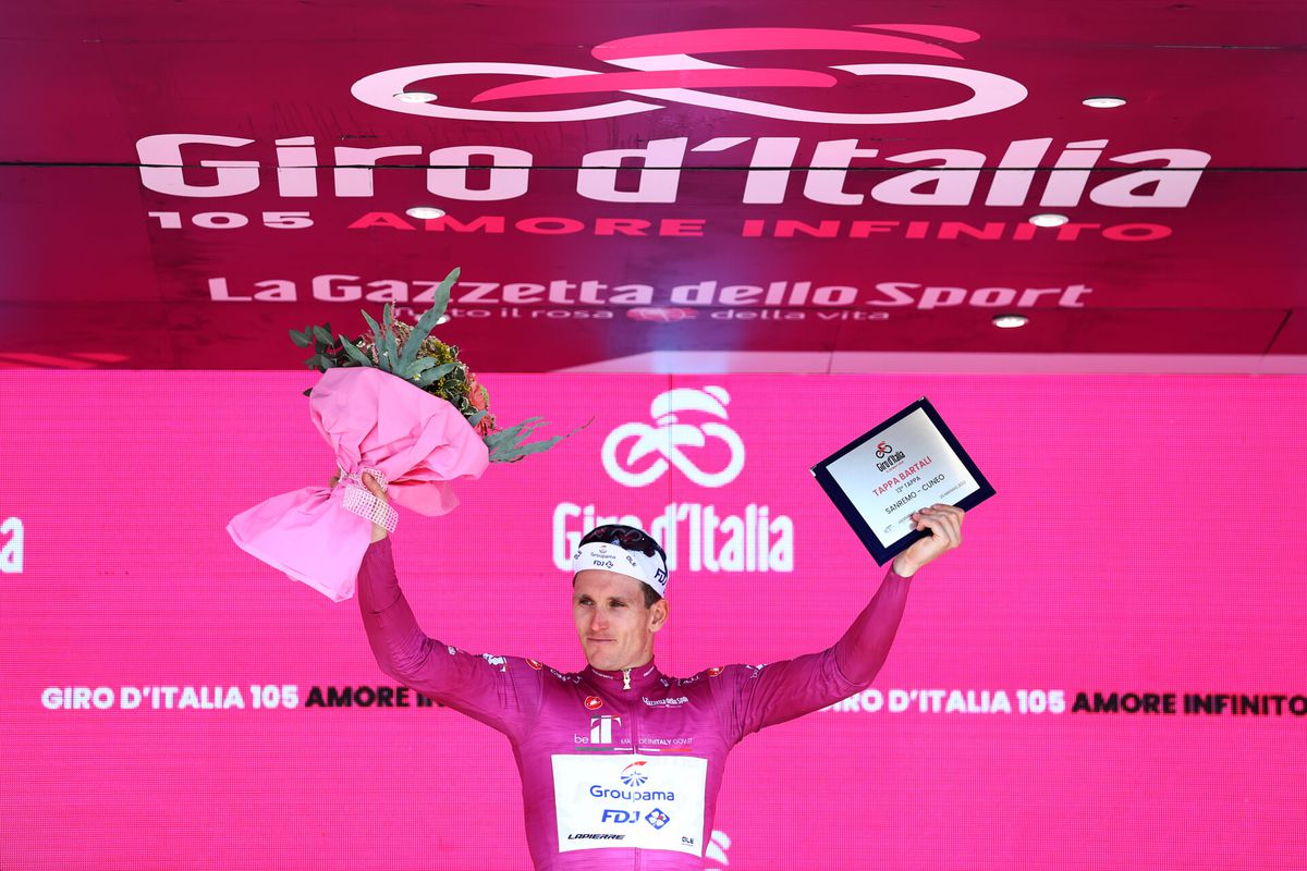 Arnaud Damaré wint 13e etappe Giro d'Italia