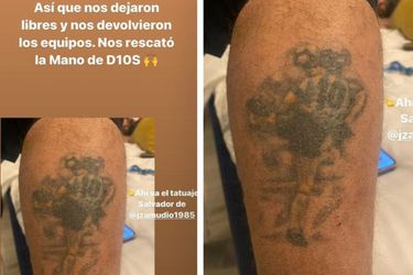 Oorlogsjournalisten vrijgelaten na tonen Maradona-tattoo: 'Hand van God redde ons'