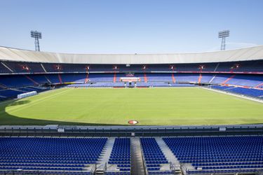 De Kuip ligt er nu nog zonnig bij! Dit voor weertje zal het straks zijn bij bekerfinale Ajax-PSV