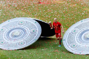 Robben wil met dubbel afsluiten: 'Hopelijk nog een keer feest'