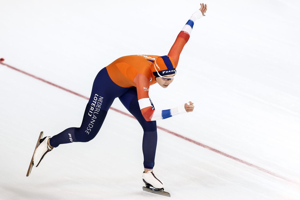 Jutta Leerdam snelt op 1000 meter net niet naar het podium bij wereldbeker