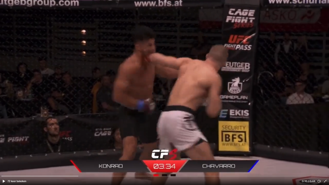 🎥| Terugzien-KO: MMA-vechter Chavarro neer gehoekt door Zwitser ...