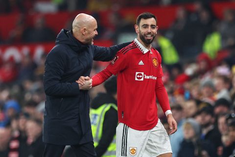 Bruno Fernandes heel blij met Ten Hag: 'We beseften: dit is hoe het hoort te zijn'
