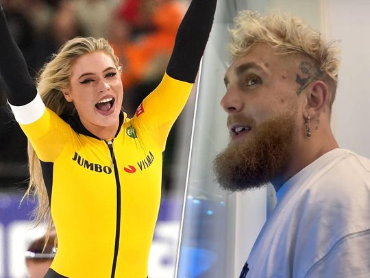 🎥 | Jake Paul stomverbaasd in Thialf bij training Jutta Leerdam: 'Heb dit echt nog NOOIT gezien'