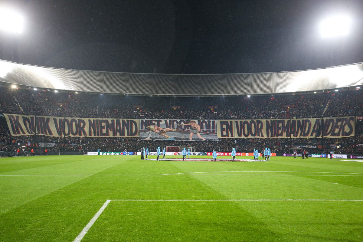 Het verhaal achter het Feyenoord-spandoek bij de memorabele EL-avond tegen Lazio